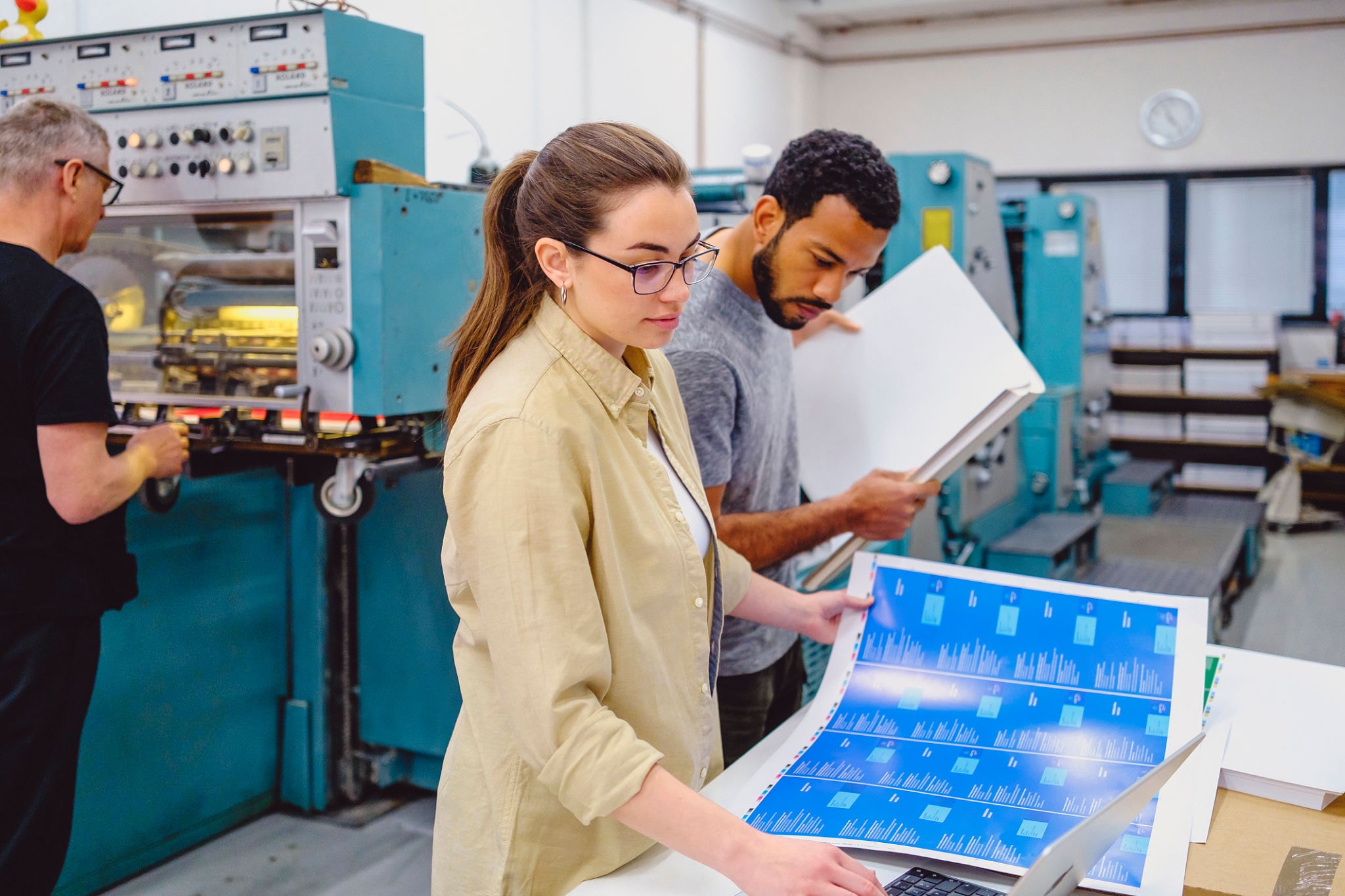 Premium financial printing production